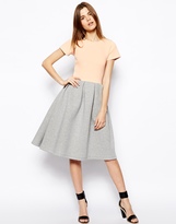 Thumbnail for your product : ASOS Midi Dress In Bonded Scuba