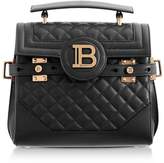Thumbnail for your product : Balmain Black Quilted Leather 23 B-buzz Satchel Bag