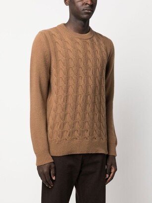 Woolrich Cable-Knit Crew Neck Jumper