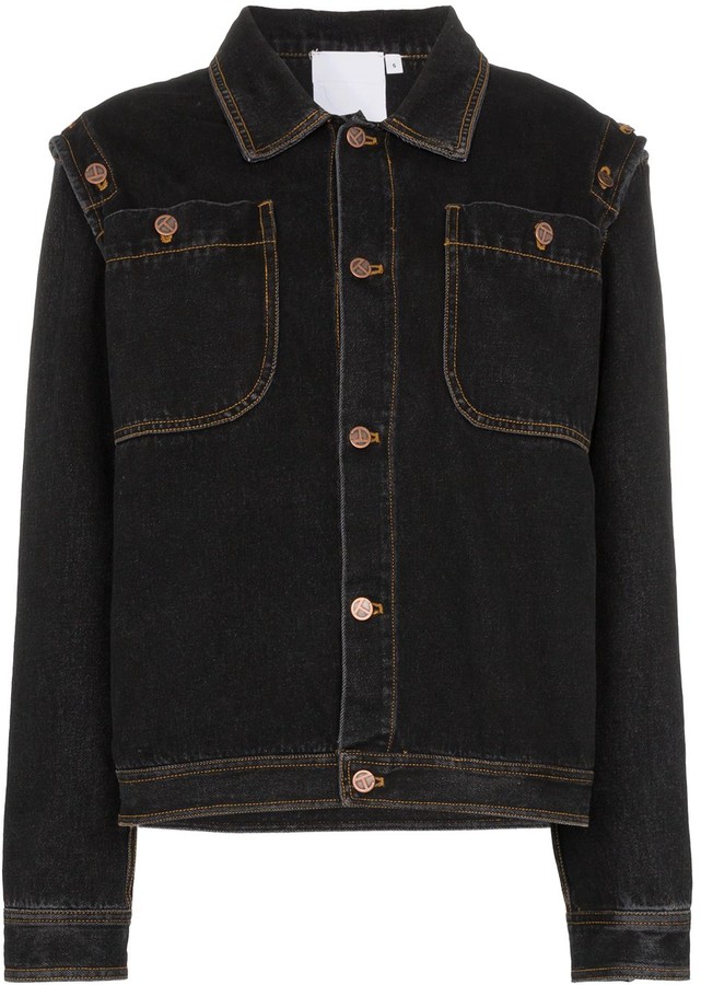 Telfar Detachable Sleeve Denim Jacket - ShopStyle