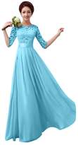 Thumbnail for your product : IBTOM CASTLE Women Long Lace Bridesmaid Formal Dress Cocktail Evening Party Ball Prom Gown S