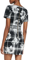 Thumbnail for your product : French Connection Wilderness Check Pleated Dress, Black/White
