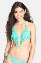 Thumbnail for your product : BP. Undercover Fringe Triangle Bikini Top (Juniors)