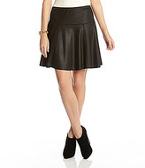 Thumbnail for your product : Karen Kane Faux-Leather Skater Skirt