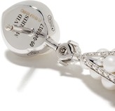 Thumbnail for your product : David Morris 18kt white gold Pearl Rose Deco diamond and pearl drop earrings