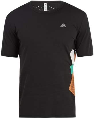 adidas BY KOLOR Crew-neck patchwork T-shirt