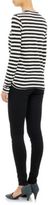 Thumbnail for your product : Proenza Schouler Women's Stripe Slub Jersey T-shirt-BLACK