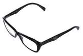 Thumbnail for your product : Prada Logo Rectangle Eyeglasses