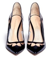 Thumbnail for your product : Nobrand Western clear PVC metallic leather pumps