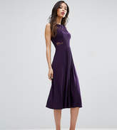 Thumbnail for your product : ASOS Tall ASOS TALL WEDDING Lace Jersey Pleated Midi Dress