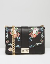 Thumbnail for your product : ASOS Floral Embroidered Shoulder Bag