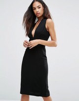 Thumbnail for your product : Love V Neck Plunge Pencil Dress