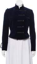 Thumbnail for your product : Alessandro Dell'Acqua Velvet Cropped Jacket