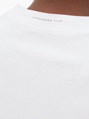 Christopher Kane Naturotica-print Long-sleeved Cotton T-shirt - White