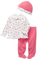 Thumbnail for your product : Little Me Camellia Roses Take Me Home Set (Baby Girls)