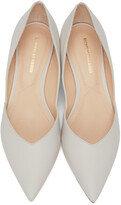 Thumbnail for your product : Nicholas Kirkwood White Casati D'Orsay Ballerina Flats
