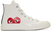 Comme des Garçons Play Off-White Converse Edition Chuck Taylor All-Star 70 High-Top Sneakers