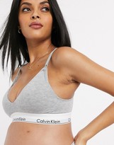 Thumbnail for your product : Calvin Klein Modern Cotton Nursing Bra in grey