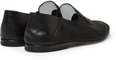 Thumbnail for your product : Alexander McQueen Snake-Effect Leather Loafers