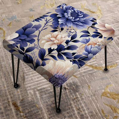 Design Art Purple Persian Paisleys IV - Paisley Rectangle Ottoman