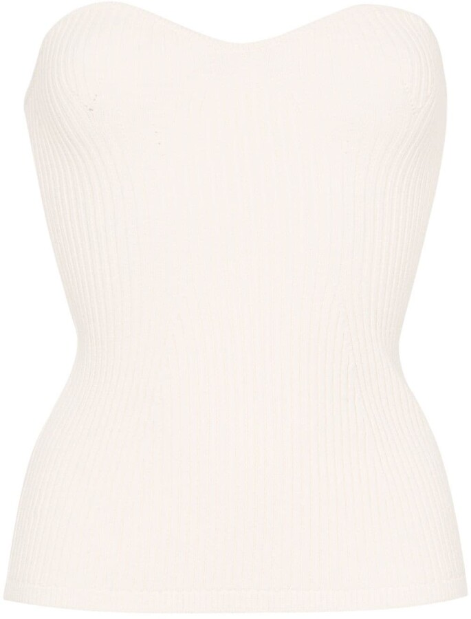 Knit Bustier | Shop the world's largest collection of fashion 