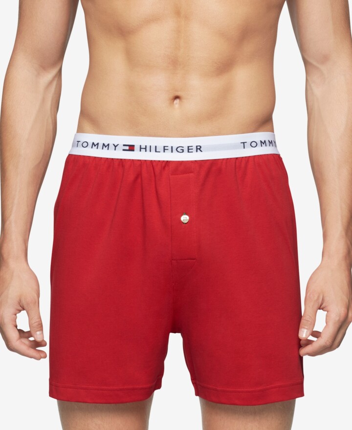 Tommy Hilfiger Men's Underwear, Athletic Knit Boxer - ShopStyle