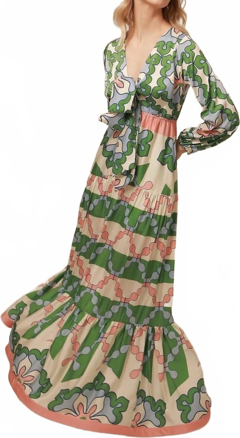 Lavi Floral Eva Maxi Dress In Multi