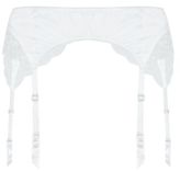 Thumbnail for your product : New Look White Satin and Lace Suspender