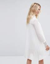 Thumbnail for your product : Sisley Shirt Dress With Lace Trims
