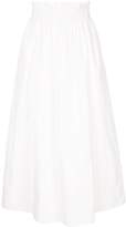 White Gathered Skirt - ShopStyle