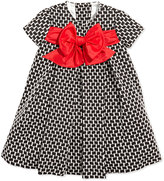 Thumbnail for your product : Helena Printed Empire Dress with Bow, Sizes 2T-4T