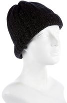 Thumbnail for your product : Burberry Metallic Cashmere-Blend Beanie