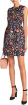 Thumbnail for your product : RED Valentino Flared Floral-print Faille Mini Dress