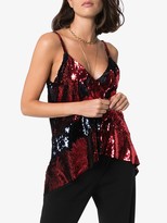 Thumbnail for your product : Marques Almeida Dropped Hem Sequinned Slip Top