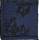 Thumbnail for your product : MCM Allover Logo Print Wool Scarf