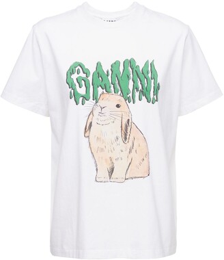 Ganni Lilac Bunny T-SHIRT - Place To 