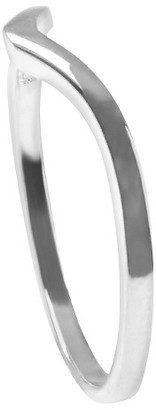 Journee Collection Women's Angled Ring in Sterling Silver
