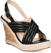 Thumbnail for your product : Callisto Puff Crisscross Platform Wedge Sandals