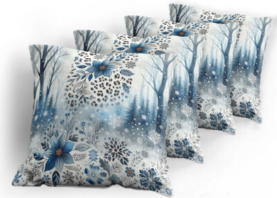 Fabric Reversible Throw Pillow