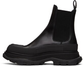 Thumbnail for your product : Alexander McQueen Black Tread Slick Chelsea Boots