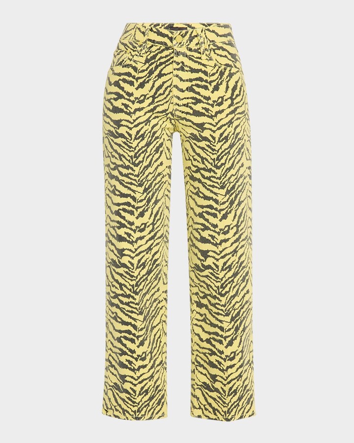 Mother The Mid-Rise Zip Rambler Ankle Jeans
