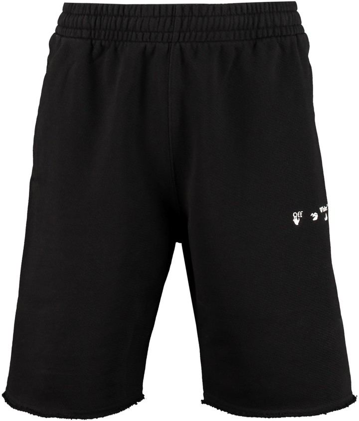 off white athletic shorts