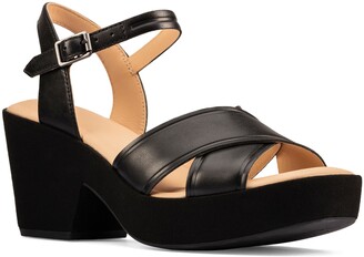 clarks sandals with ankle strap