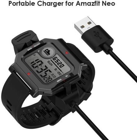 Ruth's sister Smart Watch Wireless Charging Cable 1m Fast USB Charging Cable Portable Smart Watch Charger for Huami Amazfit Neo