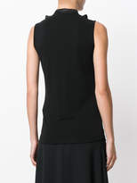 Thumbnail for your product : Emporio Armani sleeveless ruffled blouse