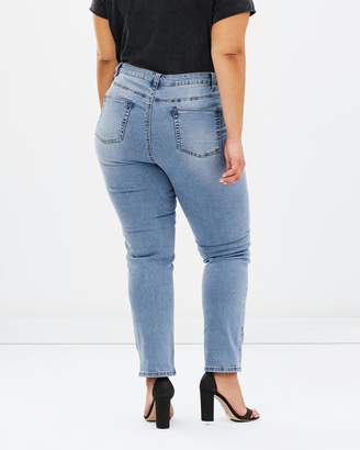 Evans Embroidered Straight Leg Jeans