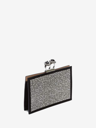 Alexander McQueen Small Jewelled Double-Ring Clutch