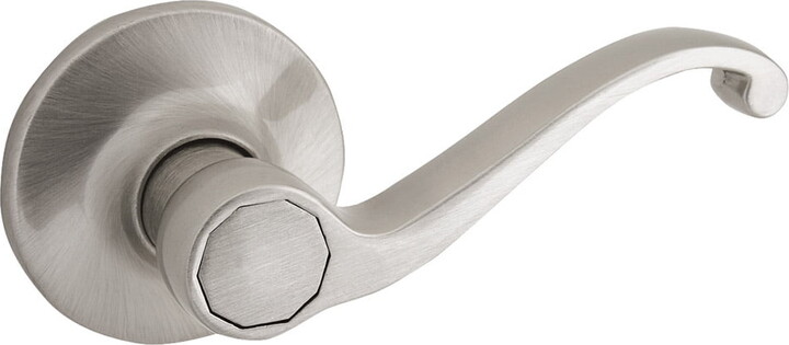 Design House Scroll Universal Interior Hall/Closet Dummy Door Handle, Satin Nickel