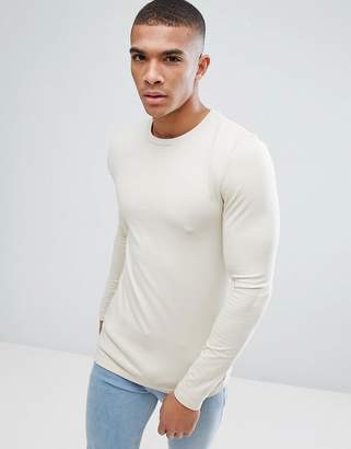 ASOS Design Extreme Muscle Fit Long Sleeve T-Shirt With Crew Neck