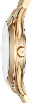 Michael Kors Analog Mini Slim Runway Goldtone Bracelet Watch